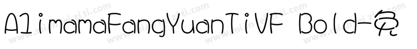 A1imamaFangYuanTiVF Bold字体转换